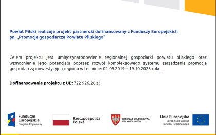 Informacja o dofinansowaniu projektu