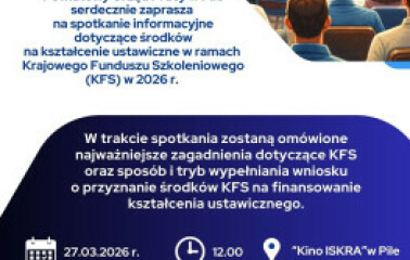 PUP w Pile |  O środkach na kształcenie ustawiczne z Krajowego Funduszu Szkoleniowego