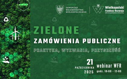 WEBINAR WFR | Zielone zamówienia publiczne – praktyka, wyzwania, przyszłość
